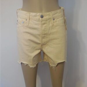 NWTs AG Alexxis short - High Rise Wedgie - Ecru Dunes Wash - Size 26